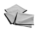 Lot De 3 Serviettes De Table En Coton Recyclé Anaïs - Gris