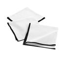 Lot De 3 Serviettes De Table En Coton Recyclé Anaïs - Blanc