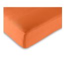Drap Housse 57 Fils/cm²- - Orange - 90 X 190 Cm