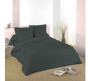 Housse De Couette Anthracite 260 X 240 Cm / 100% Coton / 57 Fils/cm² Pour Lit 2 Places "king Size"