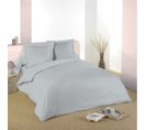 Housse De Couette Gris Clair 260 X 240 Cm / 100% Coton / 57 Fils/cm² Pour Lit 2 Places "king Size"