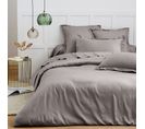 Housse De Couette 100% "satin De Coton Peigné" / 80 Fils /cm² - Gris - 140 X 200 Cm