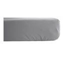 Drap Housse Percale Pur Coton 80 Fils/cm² - Acier - 180 X 200 Cm Bonnet De 35 Cm