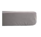 Drap Housse Percale Pur Coton 80 Fils/cm² - Cendre - 140 X 190 Cm Bonnet De 35 Cm