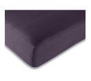 Drap Housse 57 Fils/cm² - Prune - 140 X 190 Cm