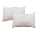 Lot De 2 Taies D’oreiller  Pur Coton Teint Lavé 63 Fils/cm² Vent Du Sud -  Naturel - 50 X 70 Cm