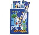 Parure De Couette 140 X 200 "sonic Heros 1" Microfibre / 100% Polyester