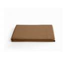 Drap Plat Percale Pur Coton  80 Fils/cm² Vent Du Sud - Cognac - 180 X 290 Cm Pour Lit 1 Place