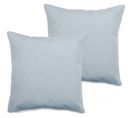 Lot De 2 Taies D'oreiller Percale Pur Coton 80 Fils/cm² - Glacier - 65 X 65 Cm