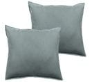 Lot De 2 Taies D’oreiller Palace Pur Coton Teint Lavé 63 Fils/cm² - Palace Lichen - 65 X 65 Cm