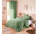 Parure De Couette "gaze De Coton" 240 X 220 Pour Lit 2 Places 140 à 160 Cm - Gaze De Coton Olive