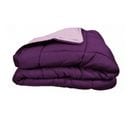 Couette Chaude Bicolore Gamme Microfibre - Toison D'or - Cocoon Prune Parme - 220 X 240 Cm