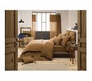 Pack Housse De Couette "gaïa"- "gaze De Coton" - Gaïa Camel - Pack 4 Pièces Pour Lit 180 X 200 Cm