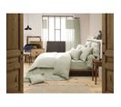 Pack Housse De Couette "gaïa"- "gaze De Coton" - Vert D'eau - Pack 4 Pièces Pour Lit 140 X 190 Cm