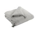 Bout De Lit Gaze De Coton 90 X 200 Cm Gris Clair