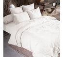 Housse De Couette Gaze De Coton Bio 200x200 Cm Blanc