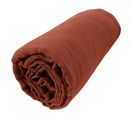 Drap Housse Gaze De Coton Bio 90 X 190 Cm Terracotta