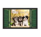 Tapis D'entrée Rectangle Imprimé 40 X 68 Cm Welcome Dogs