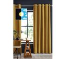 Rideau Occultant 140 X 280 Cm Grande Hauteur Obscure Jaune Moutarde