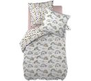 Housse De Couette Enfant 140x200 + 1 Taie 100% Coton Arcoeur