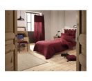 Housse De Couette Double Gaze De Coton Luxe 140 X 200 Cm Gaia Bordeaux