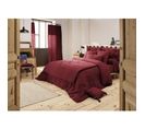 Housse De Couette Double Gaze De Coton Luxe  240 X 220 Cm Gaia Bordeaux