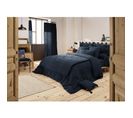 Housse De Couette Double Gaze De Coton Luxe  200 X 200 Cm Gaia Bleu Foncé