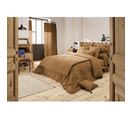 Housse De Couette Double Gaze De Coton Luxe  200 X 200 Cm Gaia Camel