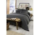 Housse De Couette Chaude En Flanelle 200 X 200 Cm Candice Anthracite