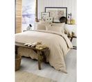 Housse De Couette Chaude En Flanelle 200 X 200 Cm Candice Beige