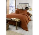 Housse De Couette Chaude En Flanelle 200 X 200 Cm Candice Orange