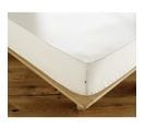 Drap Housse Coton Luxe 90 X 190 Cm Bonnet 30 Cm Ambre Beige