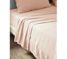 Drap Plat 270 X 300 Cm Double Gaze De Coton Luxe Gaïa Rose Clair