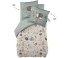 Housse De Couette + 2 Taies D'oreiller 200 X 200 Cm Coton 57 Fils Polisson