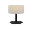 Lampe De Table Atlas Rock Noir Polyéthylène H20cm