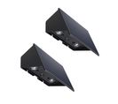 Lot De 2 Projecteurs Solaires Blinky Noir Plastique Et Plexiglass H18 Cm