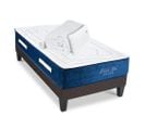 Ensemble Matelas Dolce Vita Ressorts Ensachés Accueil Mémoire + Sommier + Accessoires - 80 X 200 Cm