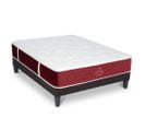 Ensemble Matelas Passion Ressorts Ensachés Accueil Mémoire Et Sommier En Kit - 140 X 200 Cm