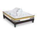 Ensemble Matelas Aubertin Ressorts Ensachés Accueil Mémoire + Sommier + Accessoires - 140 X 190