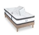 Ensemble Matelas Signature Ressorts Ensachés Accueil Mémoire + Sommier + Accessoires - 90 X 190 Cm