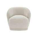 Pablo - Fauteuil Design Tissu Beige