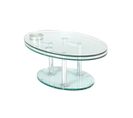 Table Basse Articulée Acier/verre - Glass N°7