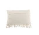 Coussin Cosy Rectangle Cotton Blanc Casse - L 40 X L 60 X H 1 Cm