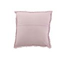 Coussin Carre Dentelles Coton Violet - L 45 X L 45 X H 0 Cm