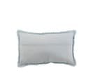 Coussin Rectangle Dentelles Coton Bleu - L 50 X L 30 X H 0 Cm