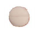 Coussin Rond Velours Coton/lin Saumon - L 50 X L 50 X H 5 Cm