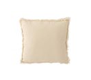 Coussin Plante Coton Beige - L 43 X L 43 X H 4 Cm