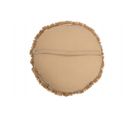 Coussin Rond Velours Coton/lin Beige/ocre - L 50 X L 50 X H 5 Cm