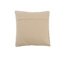 Coussin Franges Carre Coton Beige - L 44 X L 44 X H 10 Cm