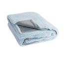 Plaid Cutie Polyester Bleu Clair - L 180 X L 130 X H 0,5 Cm